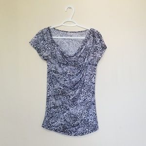 🌹Printed scoop neck top